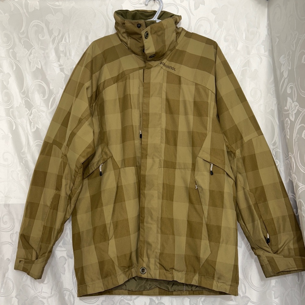 Rossignol Mountain Plaid Khaki Performance Jacket